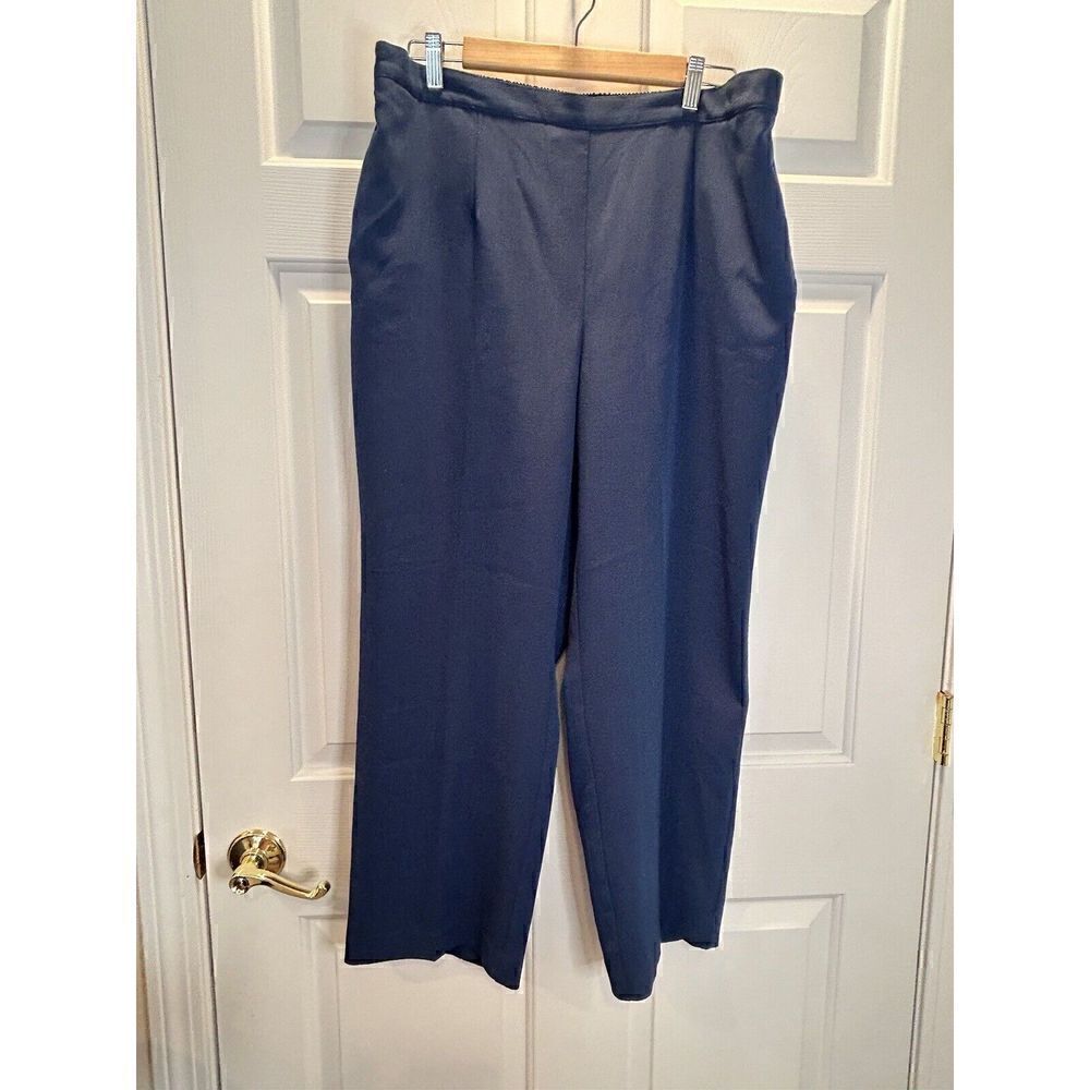Alfred Dunner Women's Elastic Waist 18W Blue